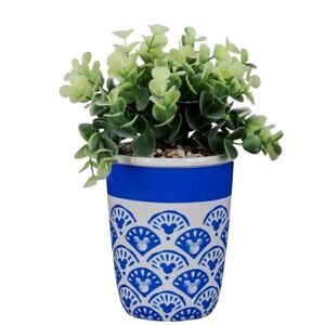 NWT Mickey Mouse Blue Faux Planter - Homestead Collection - Blue Sunset Beach